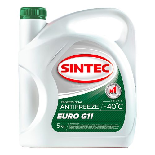 Антифриз Sintec Euro G-11 Green (-45) (5 л.)