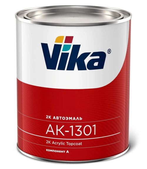 Автоэмаль Vika АК-1301 601 черная (0,85 кг.)