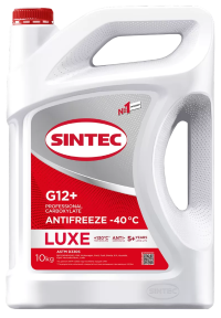 Антифриз Sintec Luxe G-12+ Red (-40) (10 кг.)