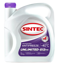 Антифриз Sintec Unlimited G-12++ (-40) фиолетовый (5 кг.)