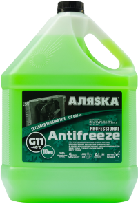 Антифриз Аляска G-11 (-40) зеленый (10 кг.)