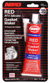 Герметик силиконовый ABRO США красный 11-AB-R (0,085 кг.) 11AB