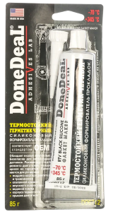 Герметик силиконовый термостойкий Done Deal черный (0,085 кг.) DD6712