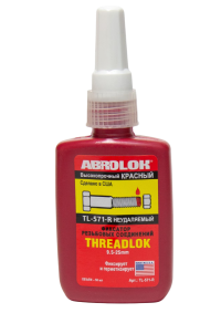 Фиксатор резьбы неразъемный Abro красный TL-571-R (0.05 л.)
