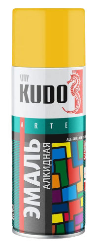 Эмаль универсальная Kudo желтая (0,520 л.) 1013 - KU