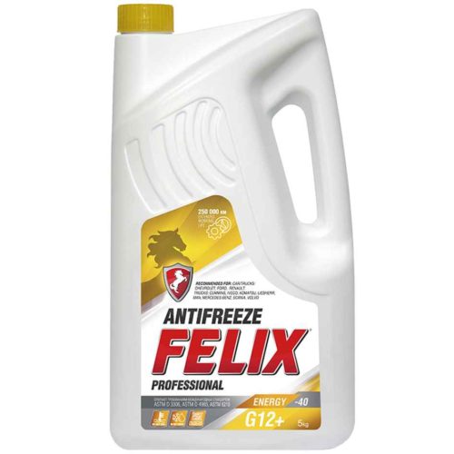Антифриз Felix Energy G12+ жёлтый (5 кг.)