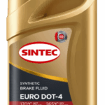 Жидкость тормозная Sintec Euro DOT-4 (0,910 л.)