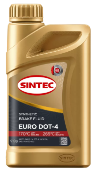 Жидкость тормозная Sintec Euro DOT-4 (0,910 л.)