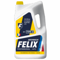 Антифриз Felix Type D G12+ желтый (5 кг.)