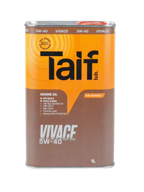 Масло моторное Taif Vivace PAO 10/40 API SN/CF ACEA A3/B4 (1 л.)