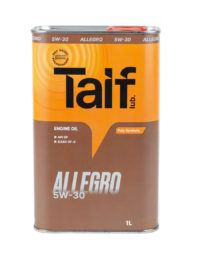 Масло моторное Taif Allegro PAO 5/30 API SP ILSAC GF-6А (1 л.)