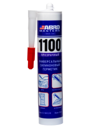 Герметик силиконовый ABRO Masters прозрачный (0,280 кг.) SS-1100-CL