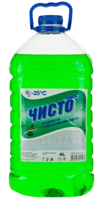 Жидкость стеклоомывающая зима готовая Чисто Плюс (-25) (4 л.) арт. 505