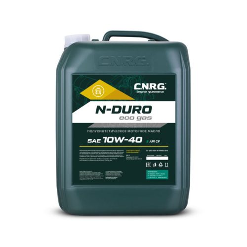 Масло моторное C.N.R.G. N-Duro Eco Gas 10/40 API CF (20 л.)