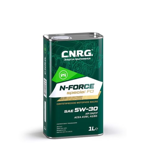 Масло моторное C.N.R.G. N-Force Special FO 5/30 API SN/CF ACEA A5/B5 (1 л.) пласт.