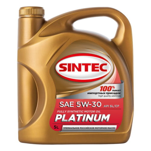 Масло моторное Sintec Platinum 5/30 API SL/CF ACEA A3/B4 (5 л.)
