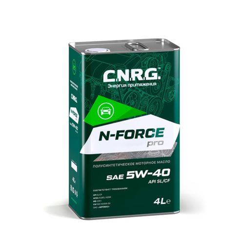 Масло моторное C.N.R.G. N-Force Pro 5/40 API SL/CF ACEA A3/B4 (4 л.) пласт.