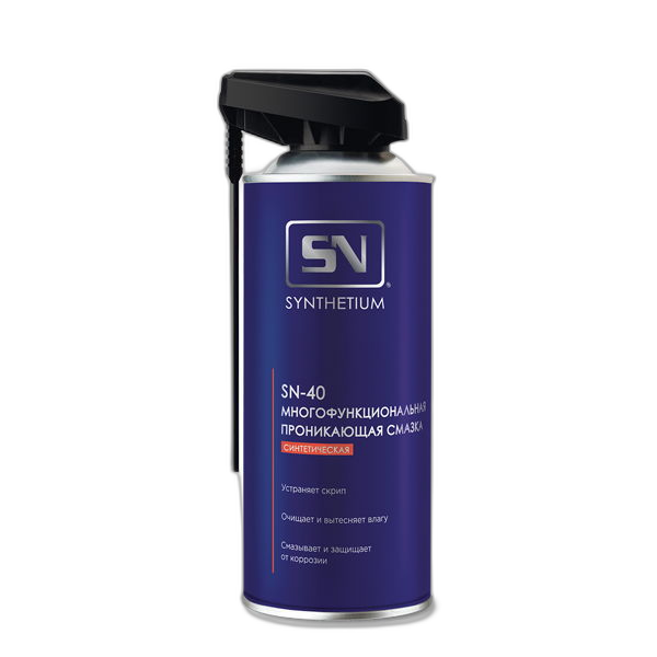 Смазка многофункциональная проникающая Synthetium SN-40 аэрозоль с умным распылителем (0,520 л.)