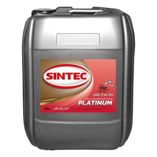 Масло моторное Sintec Platinum 5/30 API SL/CF ACEA A3/B4 (20 л.)