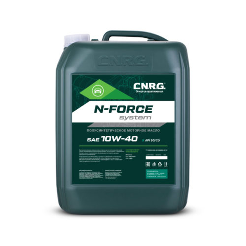 Масло моторное C.N.R.G. N-Force System 10/40 API SG/CD (20 л.)