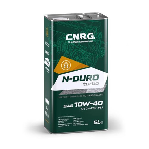 Масло моторное C.N.R.G. N-Duro Turbo 10/40 API CH-4/SJ ACEA E7 (5 л.)