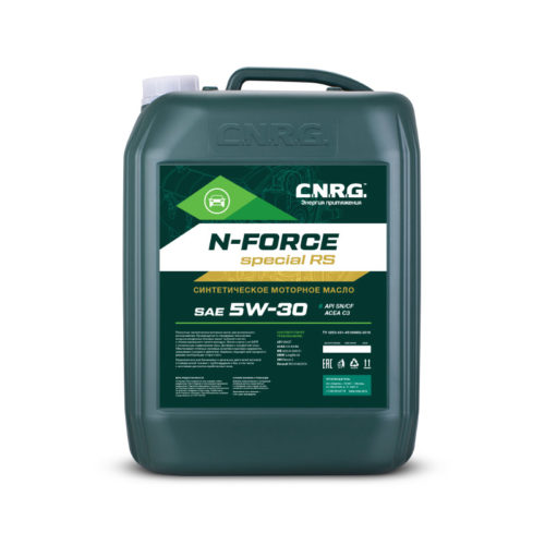Масло моторное C.N.R.G. N-Force Special RS 5/30 API SN/CF ACEA С3 (20 л.)