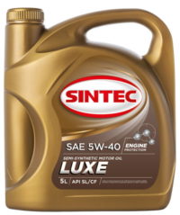 Масло моторное Sintec Люкс 5/40 API SL/CF (5 л.)
