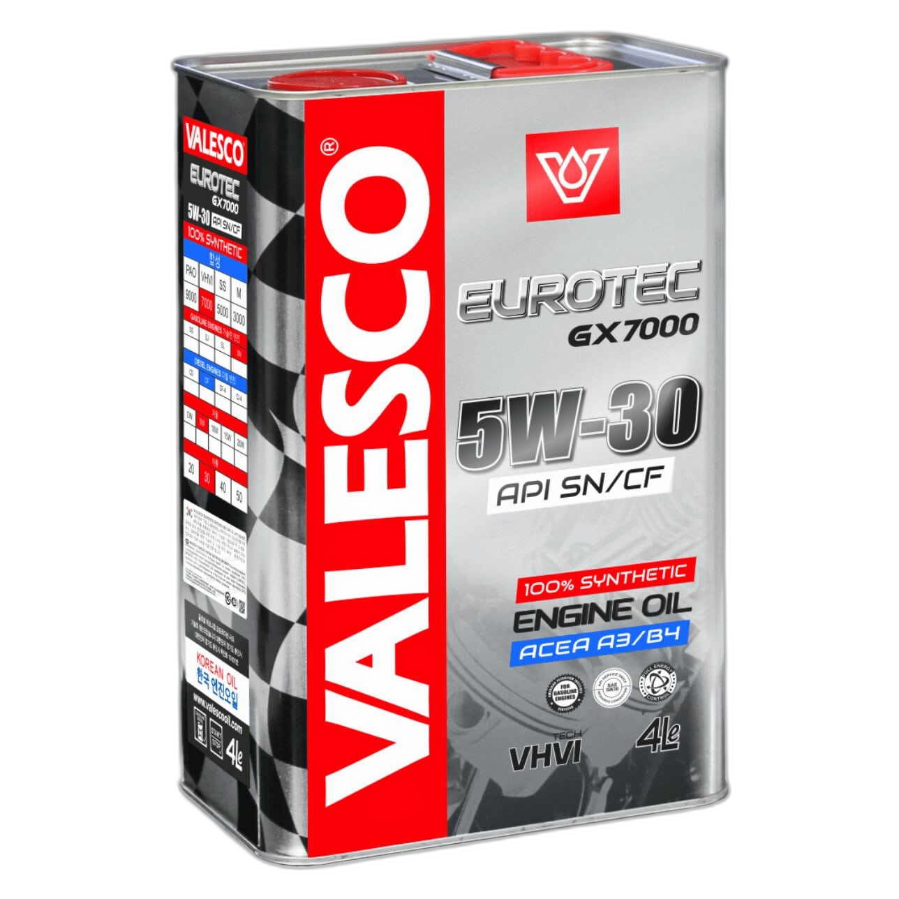 Масло моторное VALESCO EUROTEC GX 7000 5/30 API SN/CF (4 л.)