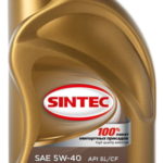 Масло моторное Sintec Люкс 5/40 API SL/CF (1 л.)