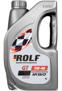 Масло моторное Rolf GT 5/40 API SN/CF ACEA A3/B4 (4 л.)