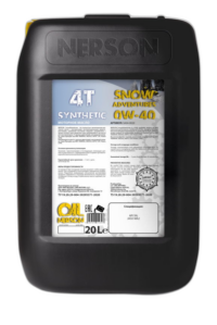 Масло моторное Nerson 4T SnowАdventures Synthetic 0/40 API SN (20 л.)
