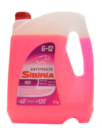 Антифриз Sibiria красный G-12 (-40) (5 кг.)