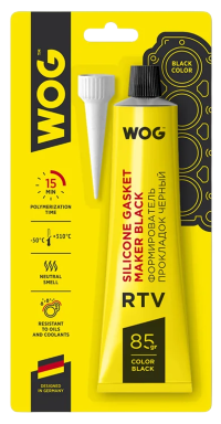 Герметик силиконовый WOG черный WGC0761 (0,085 кг.)