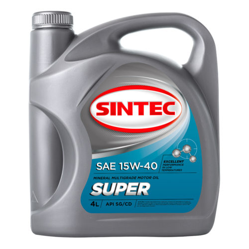 Масло моторное Sintoil/Sintec Супер 15/40 API SG/CD (4 л.)