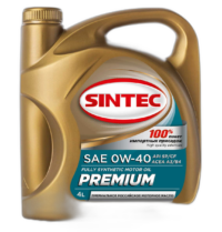 Масло моторное Sintec Premium 0/40 API SP/CF ACEA A3/B4 (4 л.)