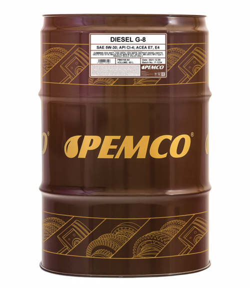 Масло моторное Pemco Diesel G-8 UHPD РАО 5/30 API CI-4 ACEA E4/E7 (60 л.)