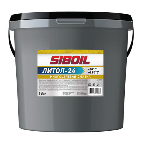 Смазка литиевая многоцелевая Siboil Литол-24 (18 кг.)