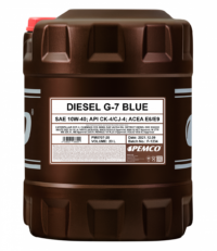 Масло моторное Pemco Diesel G-7 UHPD Blue 10/40 API CK-4 ACEA E6/E9 (20 л.)
