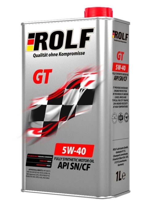 Масло моторное Rolf GT 5/30 API SL/CF ACEA A3/B4 (1 л.)