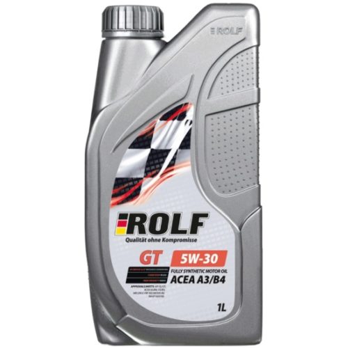 Масло моторное Rolf GT 5/30 API SL/CF ACEA A3/B4 (1 л.) пласт.