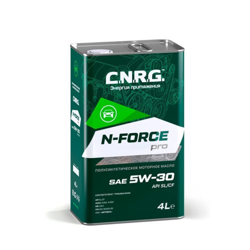 Масло моторное C.N.R.G. N-Force Pro 5/30 API SL/CF ACEA A3/B4 (4 л.) пласт.