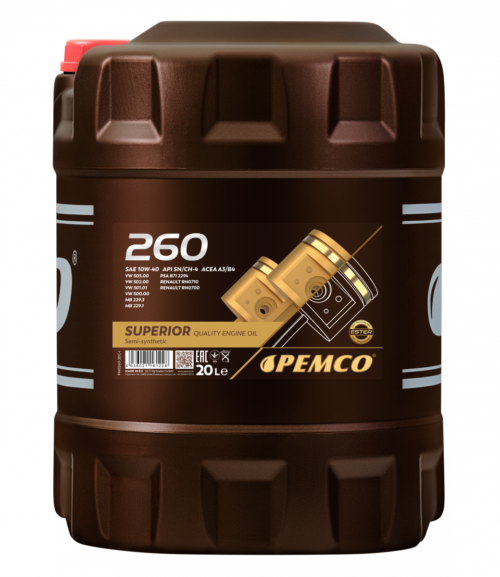 Масло моторное Pemco 260 10/40 API SN/CH-4 ACEA A3/B4 (20 л.)