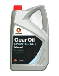 Масло трансмиссионное Comma GEAR OIL EP 85/140 API GL-5 (5 л.)