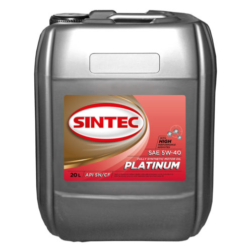 Масло моторное Sintec Platinum 5/40 API SN/CF ACEA A3/B4 (20 л.)