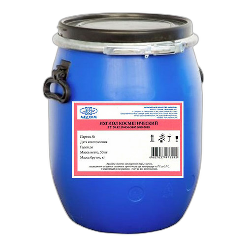 Жидкость Медхим Ихтиол косметический (50 кг, 50л.)