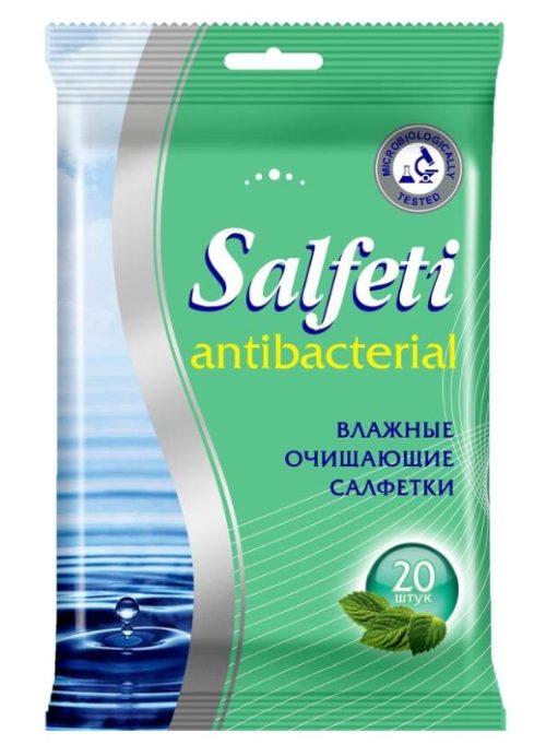 Салфетки влажные Salfeti антибактериальные (20 шт.)