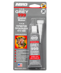 Герметик силиконовый Abro CША 999 серый (0,042 кг.) 9-AB-42