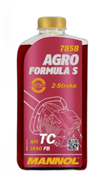 Масло моторное Mannol 2T Agro Formula S STIHL API TC синтетическое (1 л.)