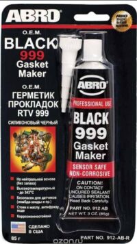 Герметик прокладок силиконовый Abro CША 999 черный (0.085 кг.)