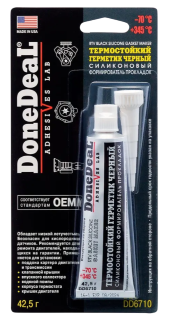 Герметик силиконовый термостойкий Done Deal черный (0,0425 кг.)